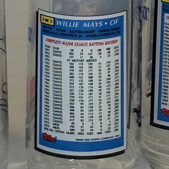 Vtg Set of 4 1993 McDonalds All Time Greatest Team MLB Baseball Card Glasses NEW - Picture 8 of 11